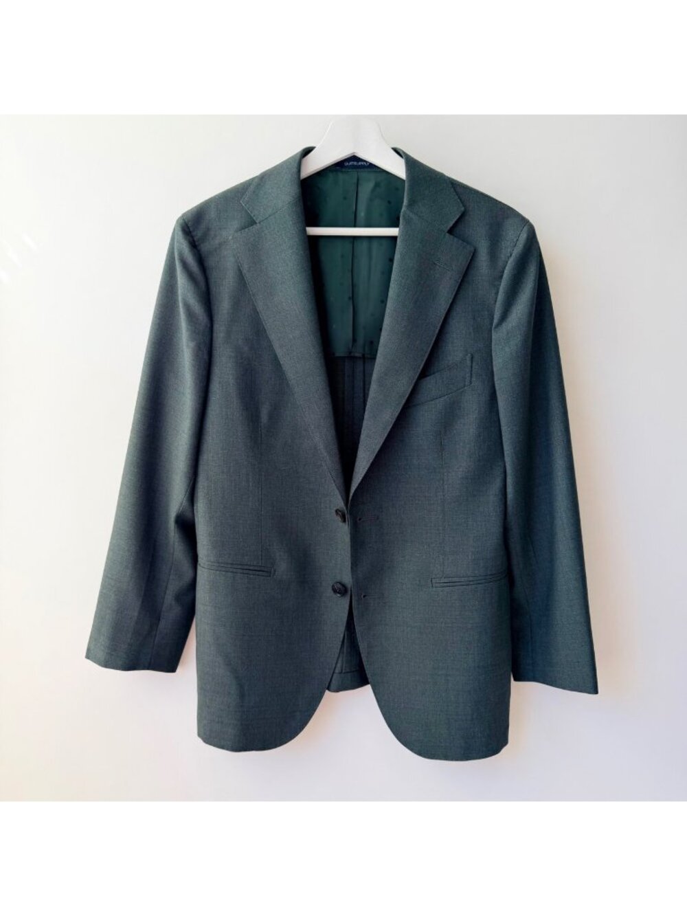 Suitsupply La Spalla Blazer Green Wool Vitale Barberis Canonico Italy Size 38